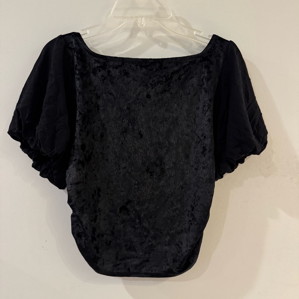 free people velvet crop top